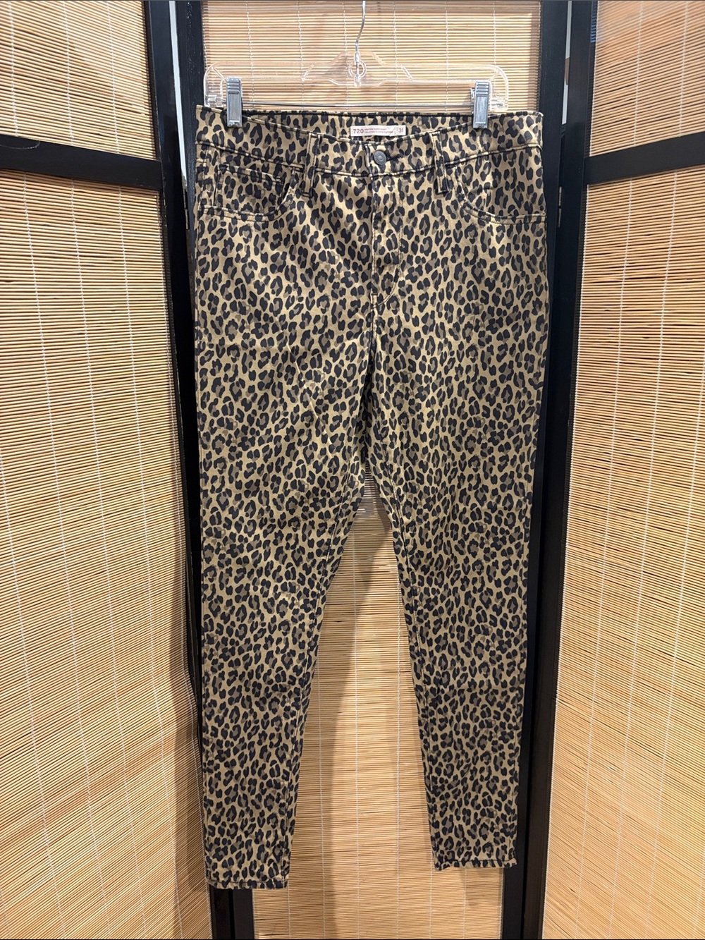 Levi's Women's Leopard Skinny Jeans - Tan & Black